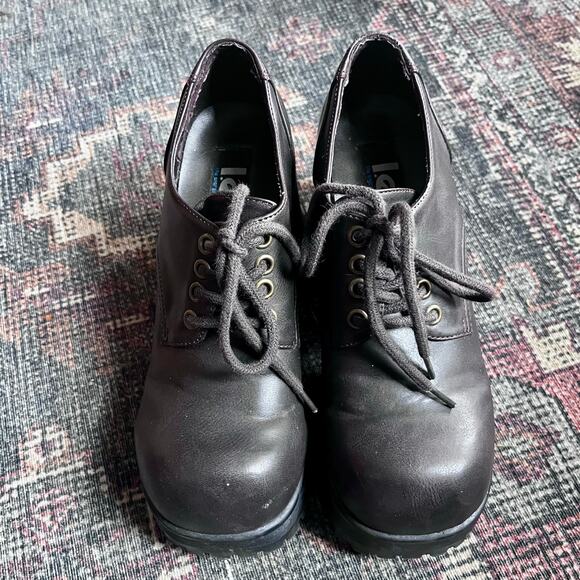 Vintage 90s LEI chunky lace up oxfords - Picture 2 of 7